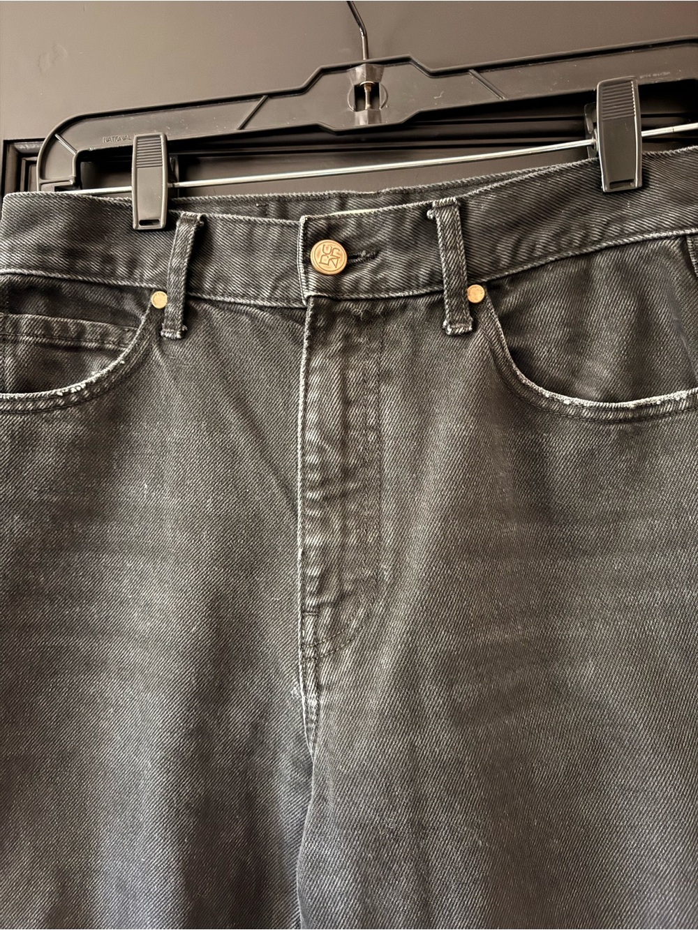 Ulla Johnson The Agnes Jean in Black Smoke Size 26 Made in USA Straight Leg Slim - Picture 3 of 15
